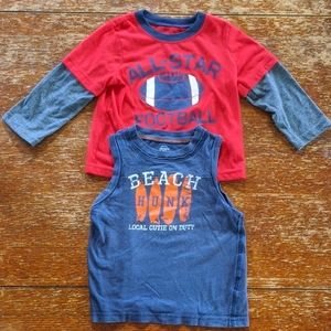 Boys tank an long sleeve